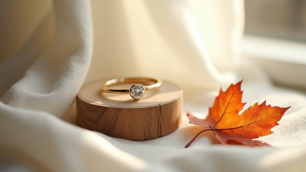 Détail de la bague Danaé Persée Paris avec diamant percé