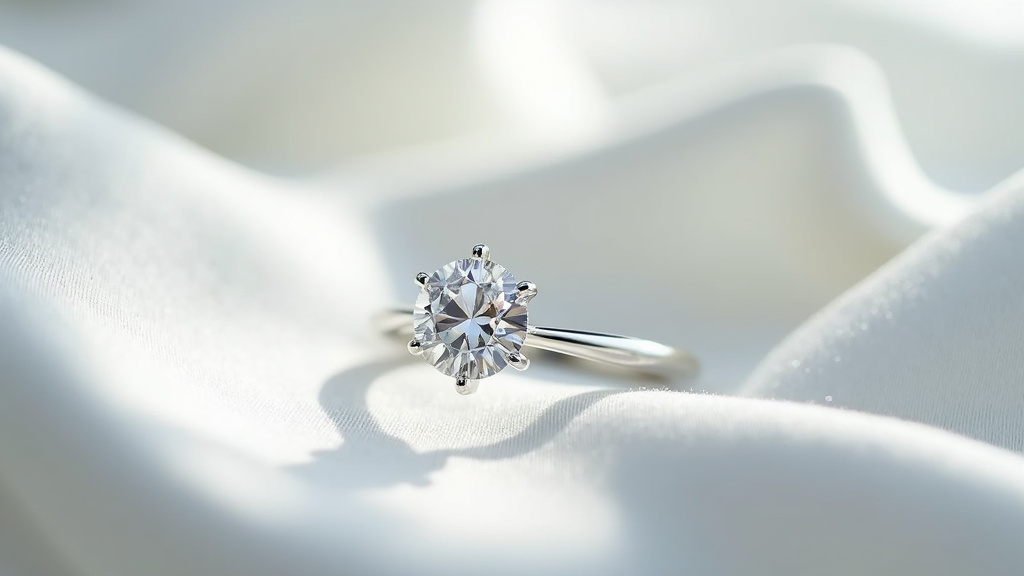 Détail de la bague Zeus Double avec le diamant percé en suspension