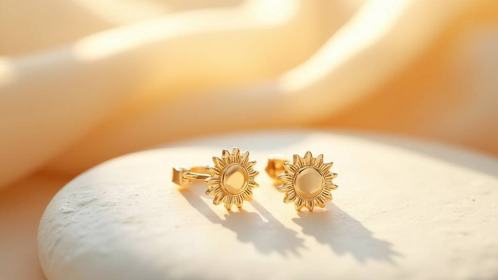 Boucles Hélios avec différentes pierres naturelles