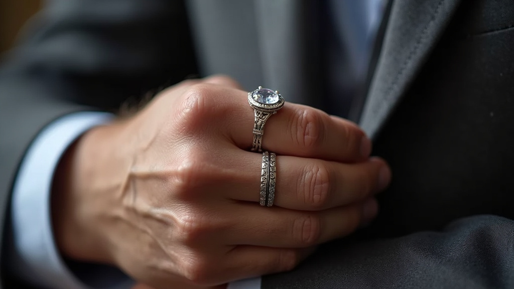 Un homme portant un collier avec une médaille gravée discrètement sous sa chemise