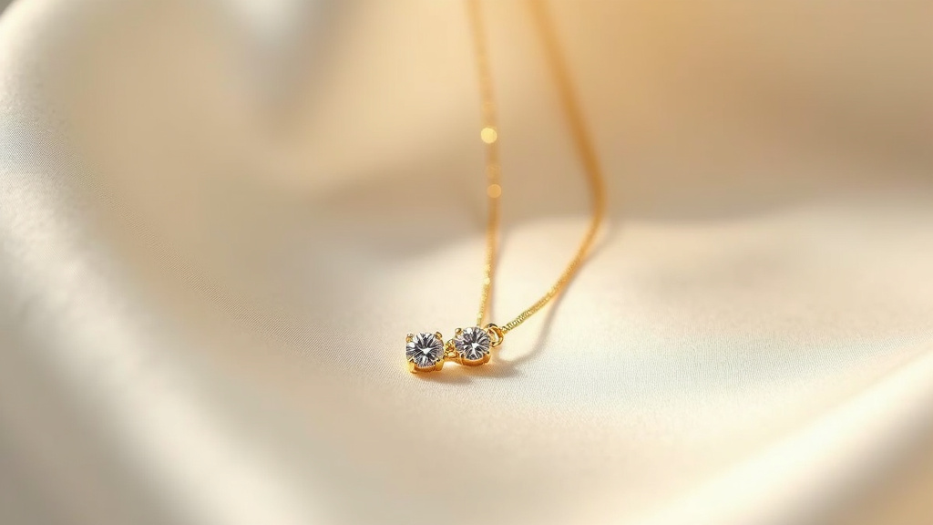 Collier Danaé deux diamants de Persée Paris sur un mannequin