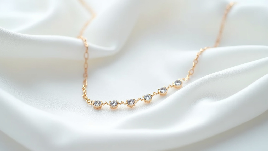 Collier Danaé cinq diamants de Persée Paris en or blanc 18 carats avec cinq diamants sertis dans l'air