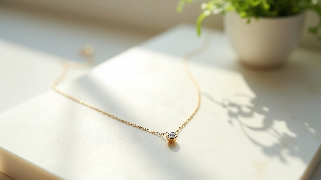Collier fait maison inspiré de Persée Paris avec zircon flottant