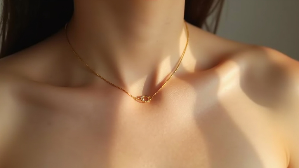 Collier Vénus en acier doré de la marque Zagbijoux