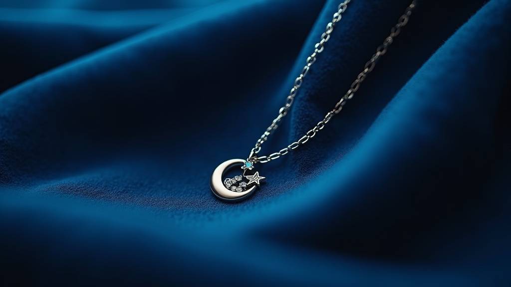 Collection de colliers célestes en or 18 carats avec étoiles, lunes et constellations