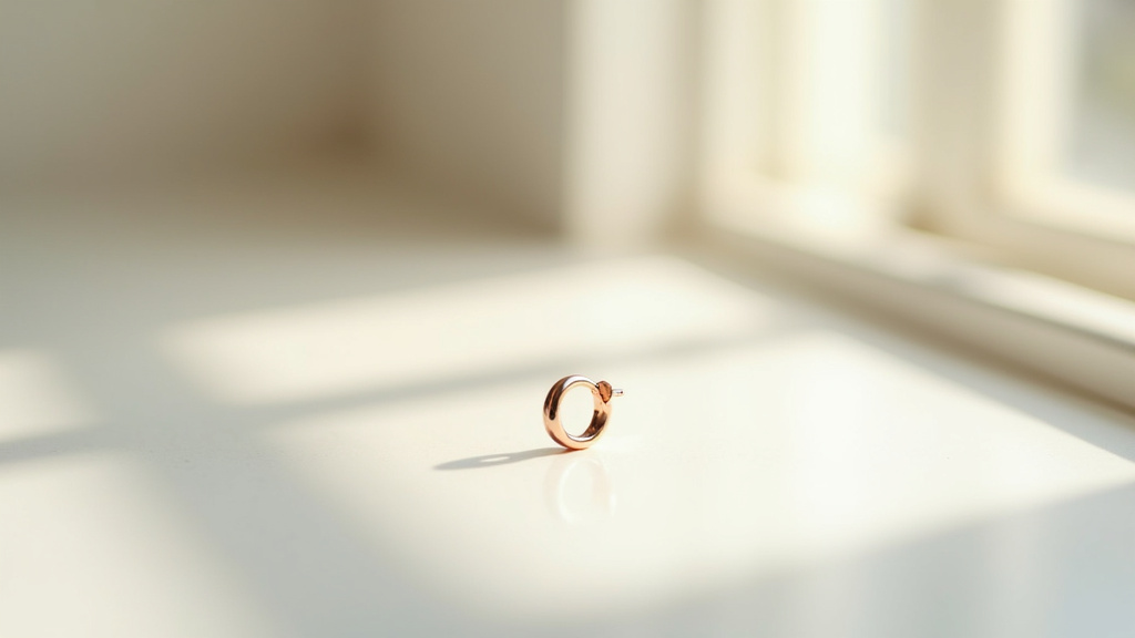 Fin anneau en or jaune 18 carats avec un diamant taille brillant serti griffes, 0,05 carat