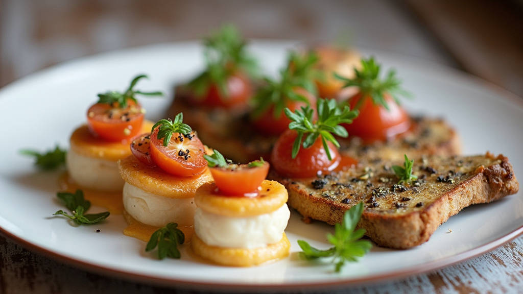 Buffet estival avec plats légers et rafraîchissants pour mariage