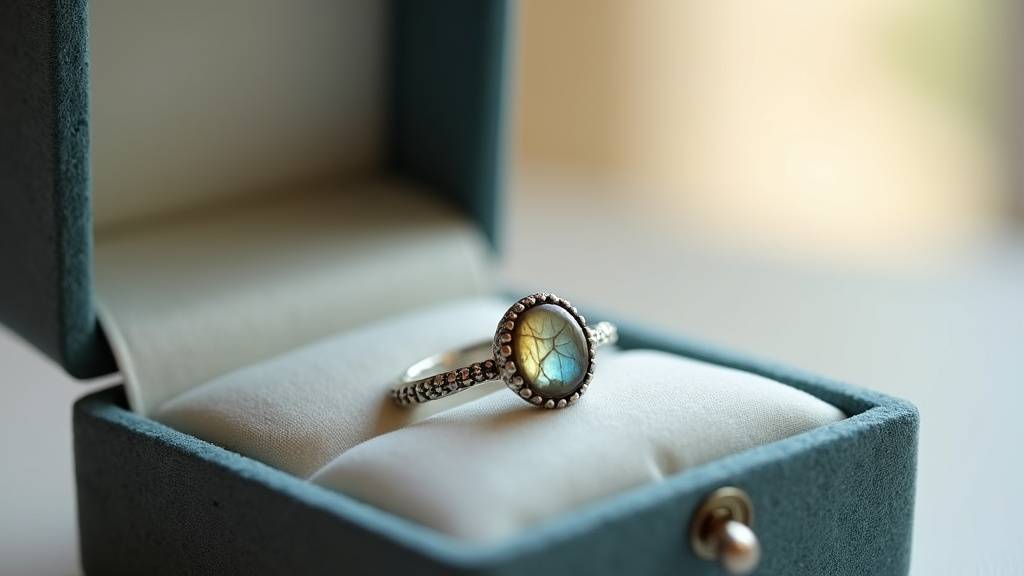 Une bague légère en or nettoyée avec une brosse douce et un produit adapté