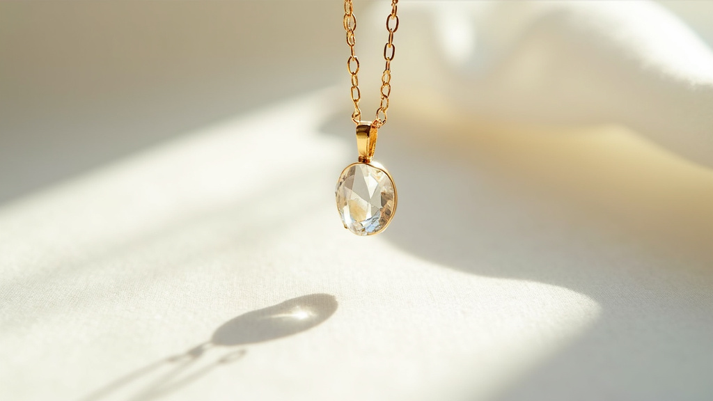 Collier original Persée Paris avec diamant flottant