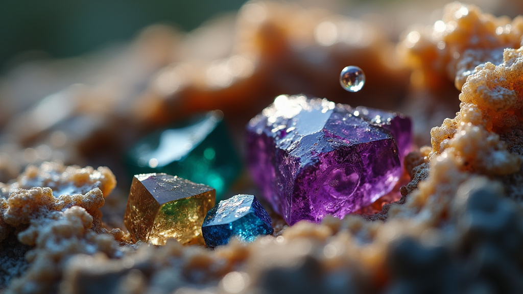 Exemples de pierres précieuses authentiques avec leurs inclusions naturelles
