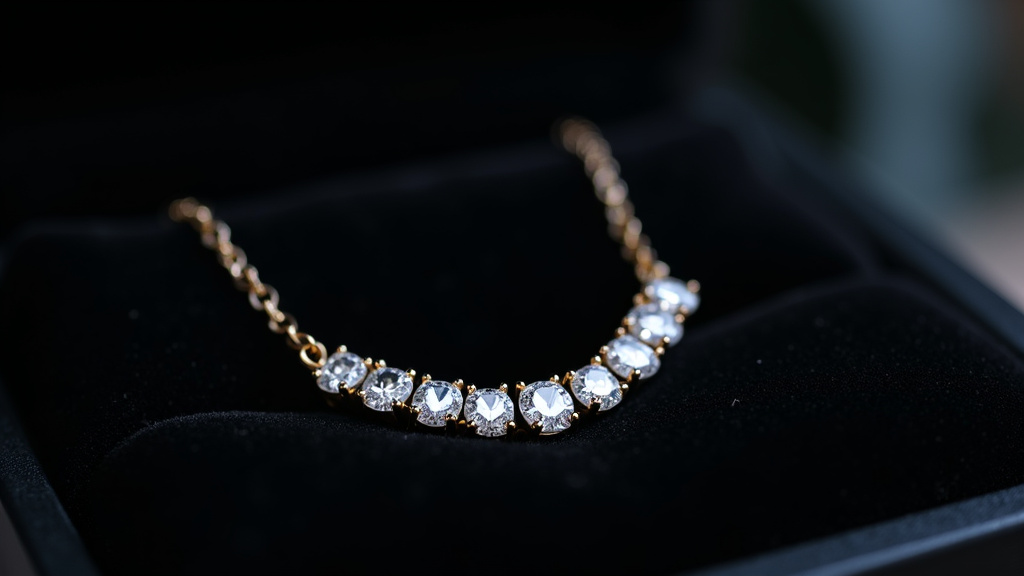 Présentation du collier Danaé sur un mannequin en studio