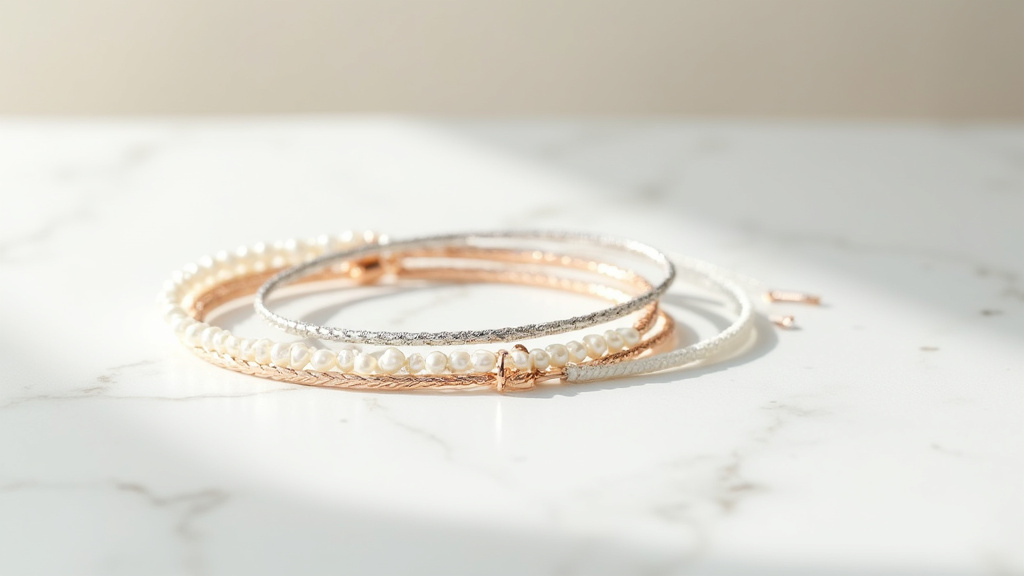 Collection de bracelets tendance 2026 sur un poignet féminin