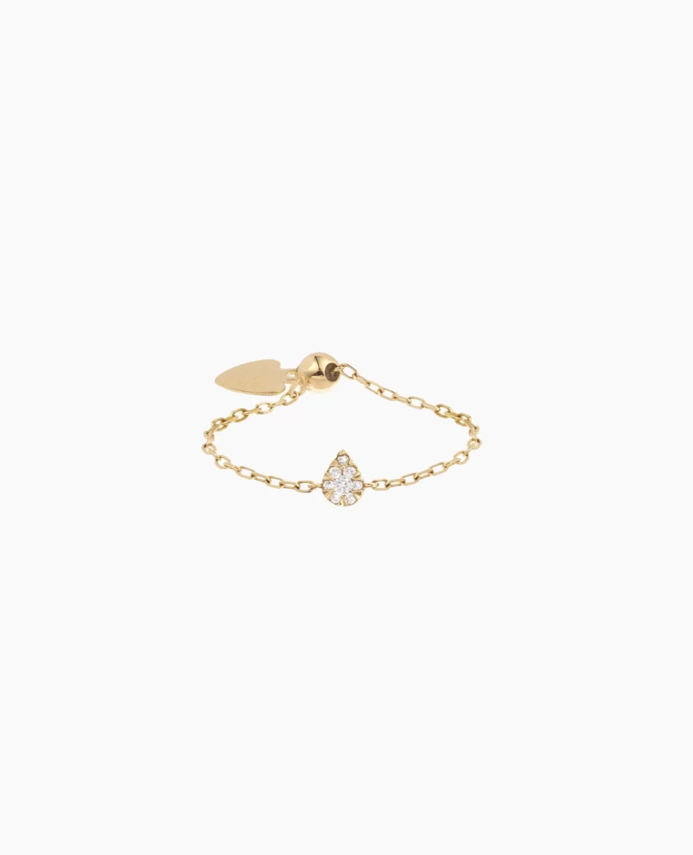New Persée Paris Bague Chaînette Floating Poire