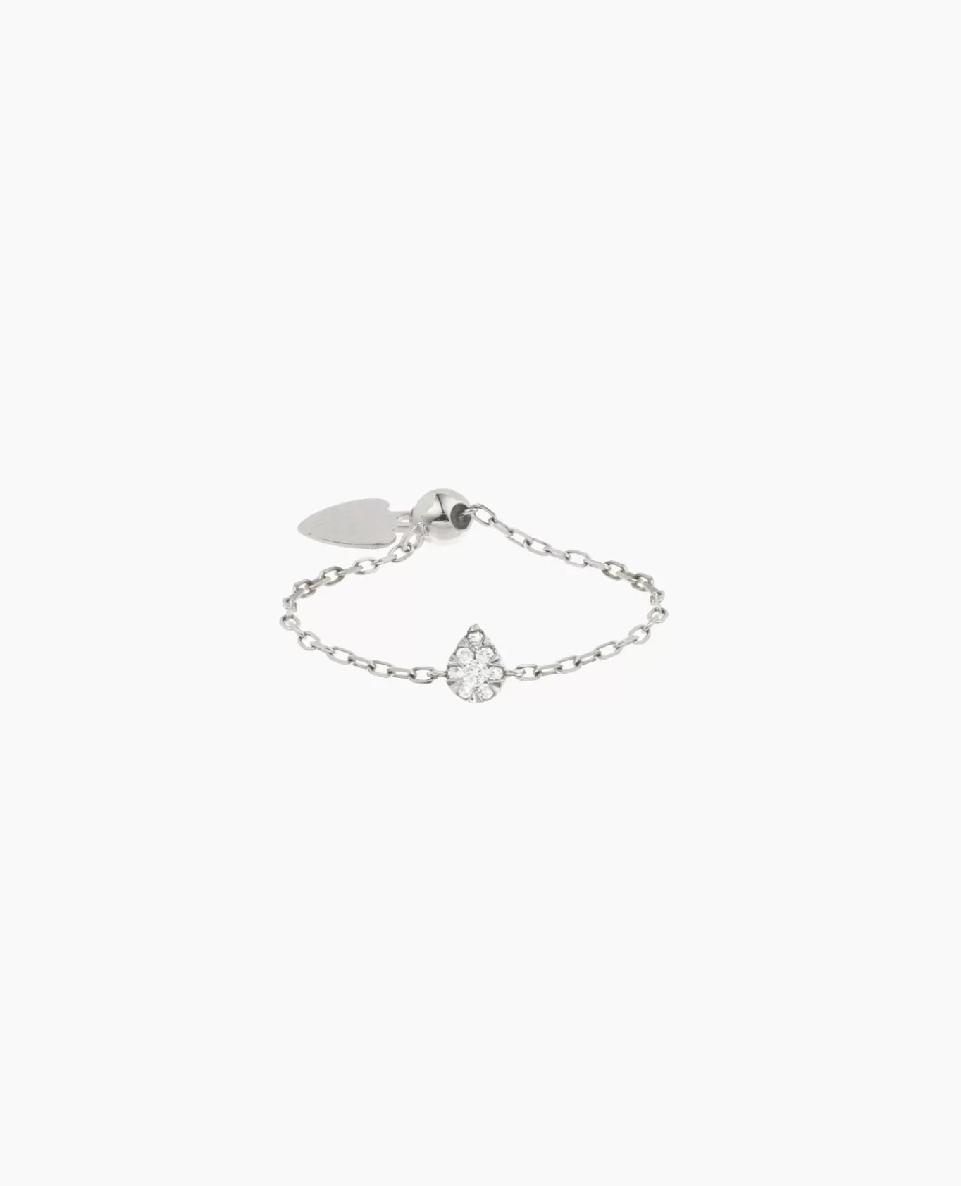 New Persée Paris Bague Chaînette Floating Poire