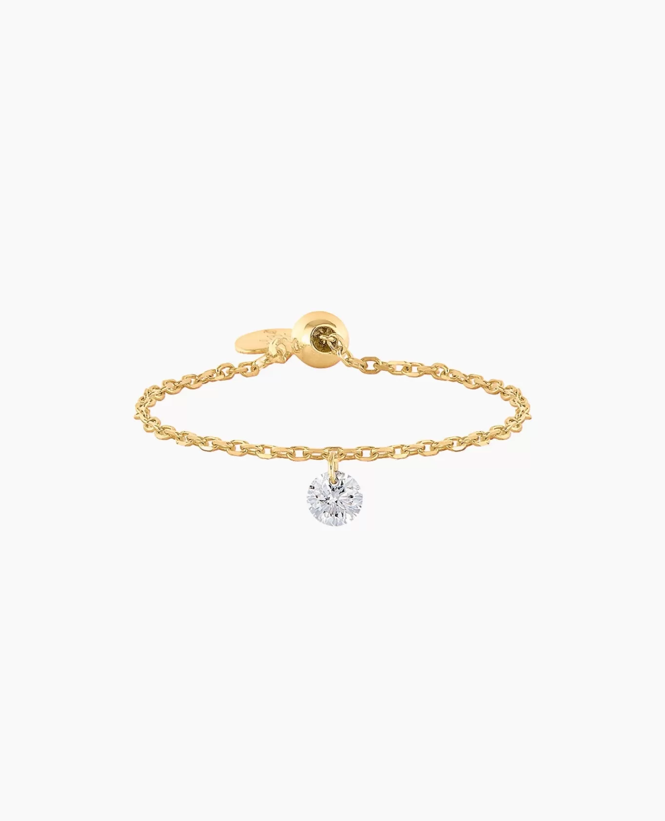 Store Persée Paris Bague Danaé chaînette un diamant