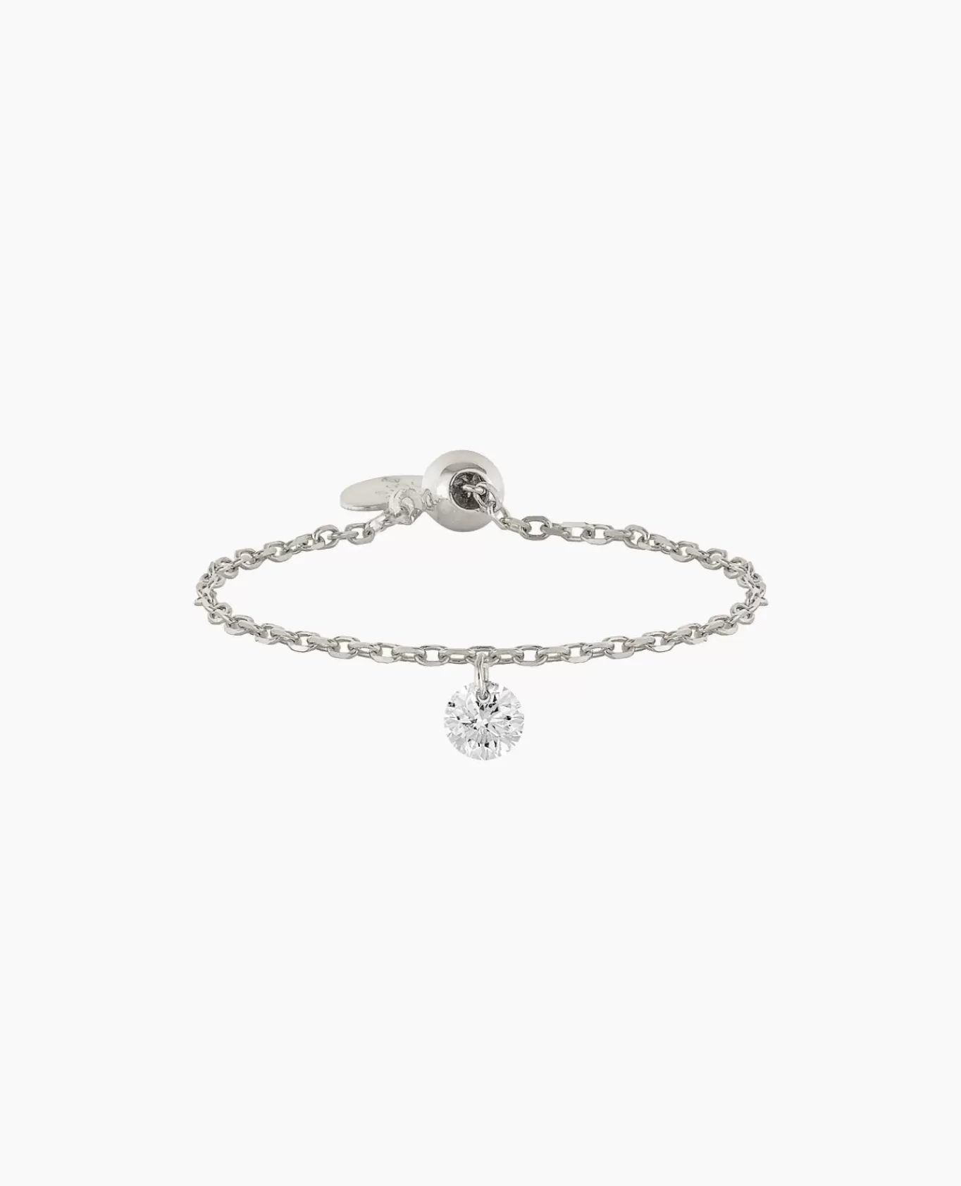 Store Persée Paris Bague Danaé chaînette un diamant