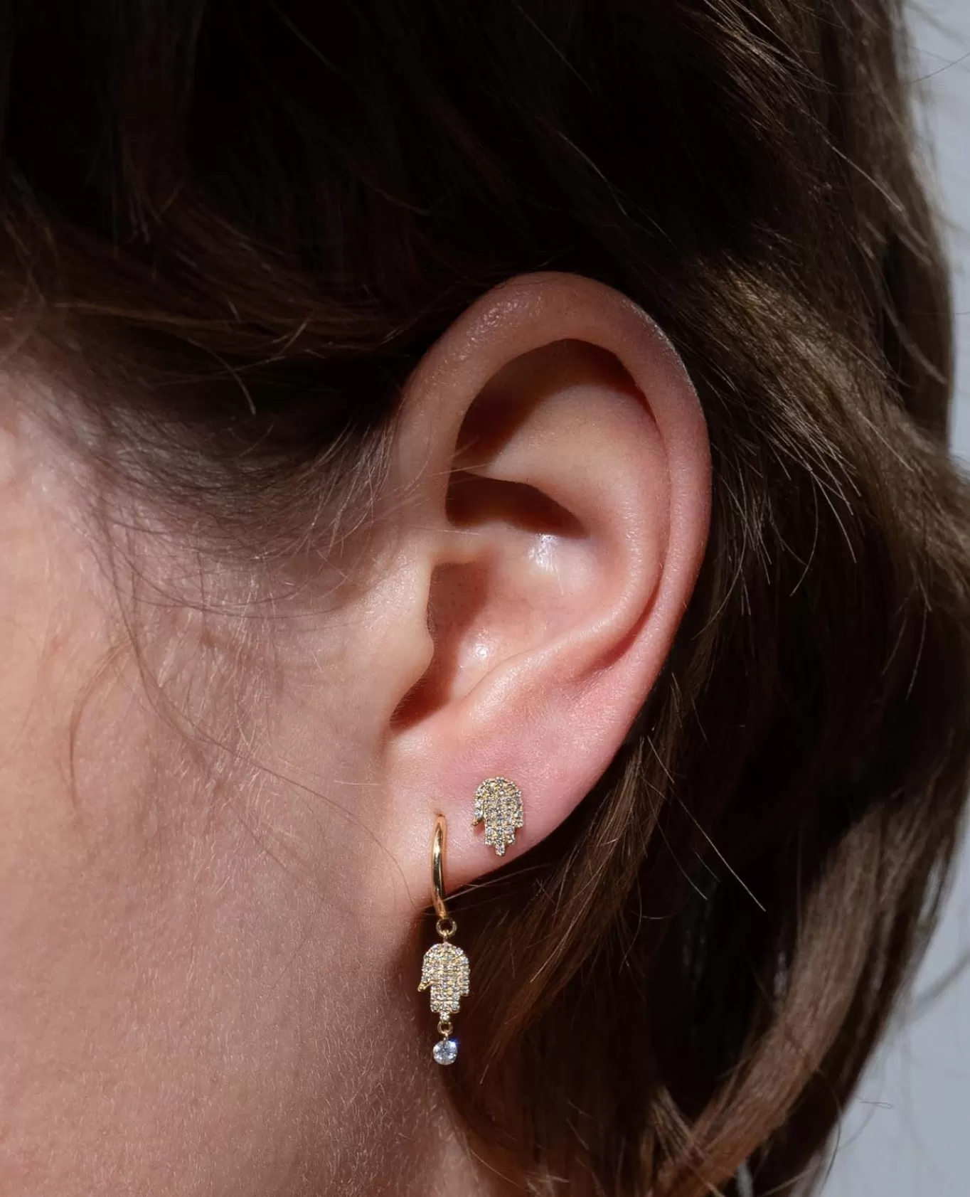 Sale Persée Paris Boucle d'oreille Fatma pavée diamant