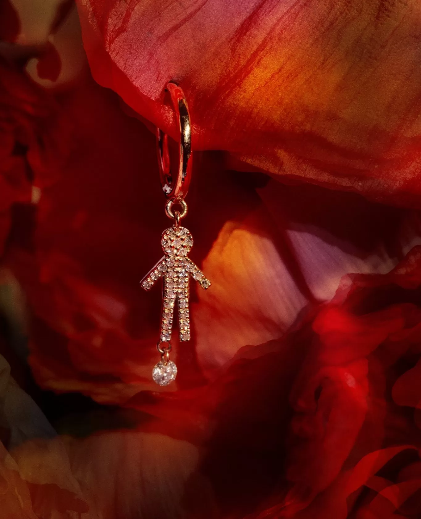 Store Persée Paris Boucle d'oreille Séléné anneau Boy pavée un diamant
