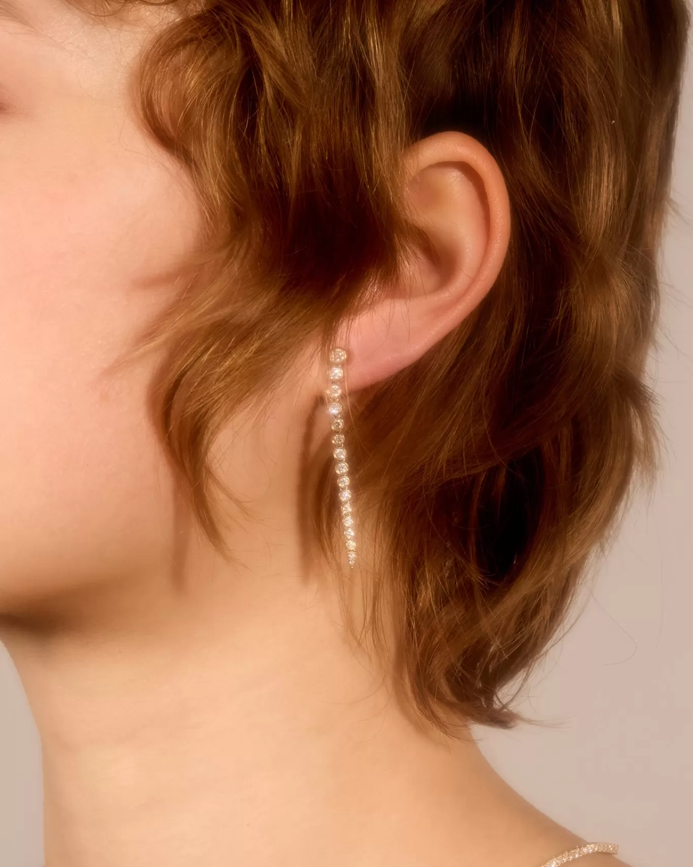 Hot Persée Paris Boucle d'oreille Tennis Ligne