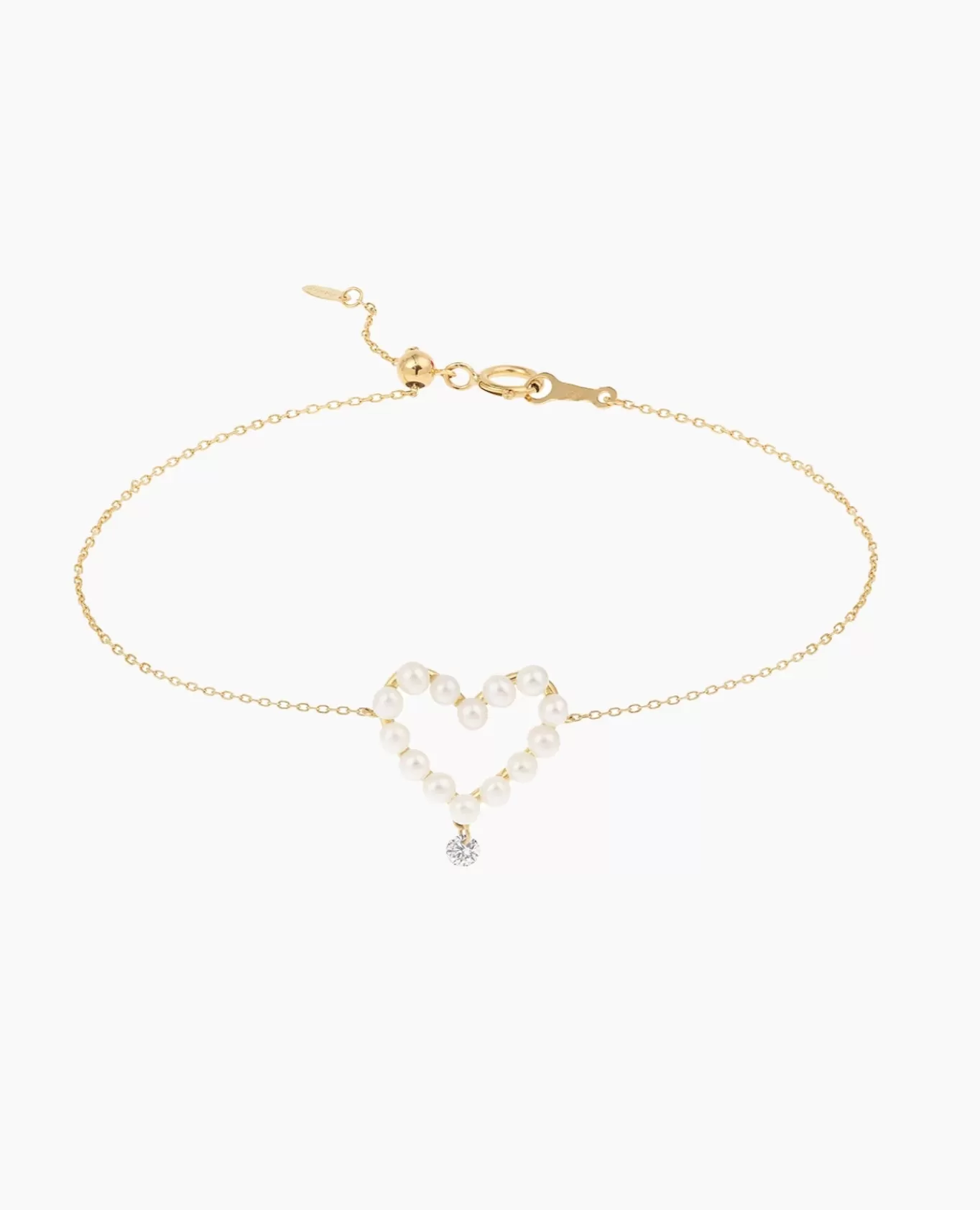 Store Persée Paris Bracelet Aphrodite cœur perle diamant