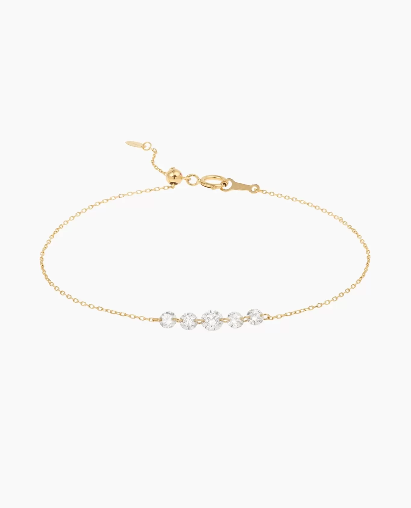 Shop Persée Paris Bracelet Danaé ligne cinq diamants réunis