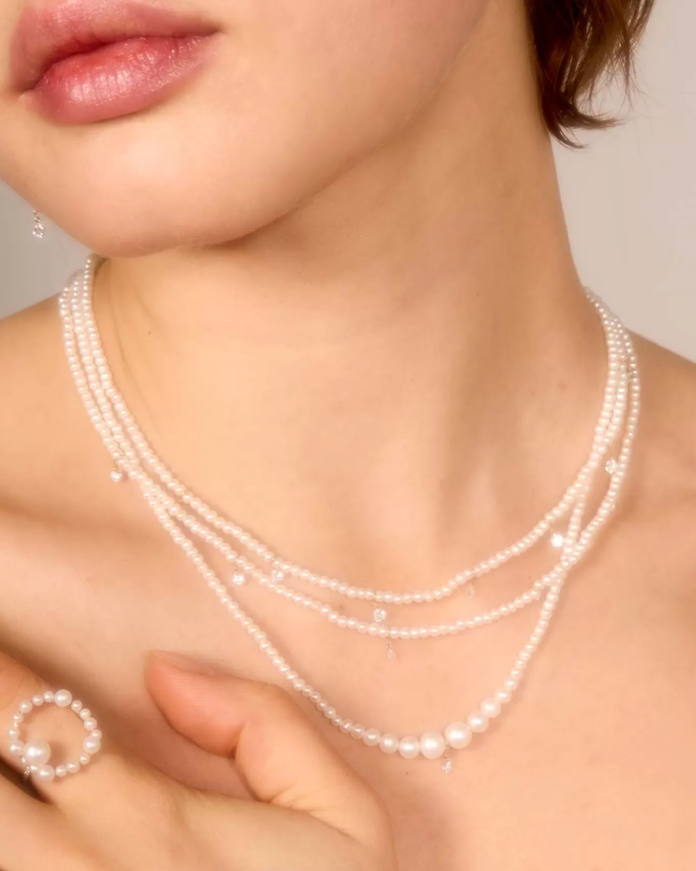 Discount Persée Paris Collier Aphrodite avec sept diamants