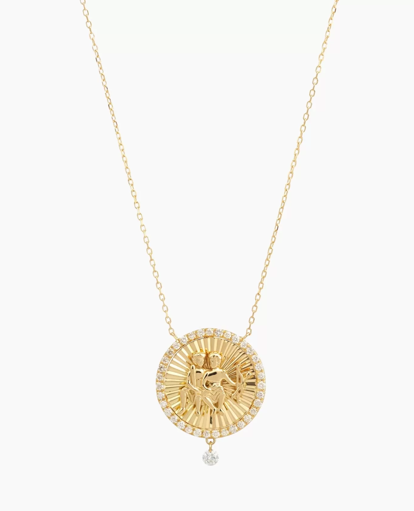 Flash Sale Persée Paris Collier Céleste Médaillon Gémeaux
