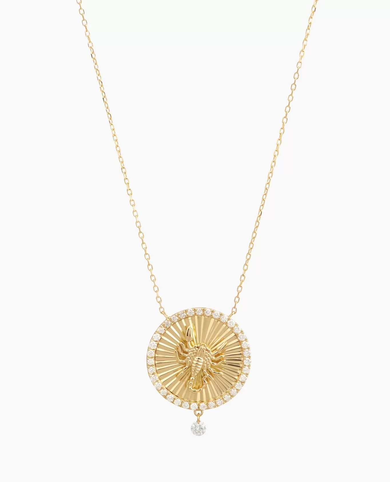 Fashion Persée Paris Collier Céleste Médaillon Scorpion