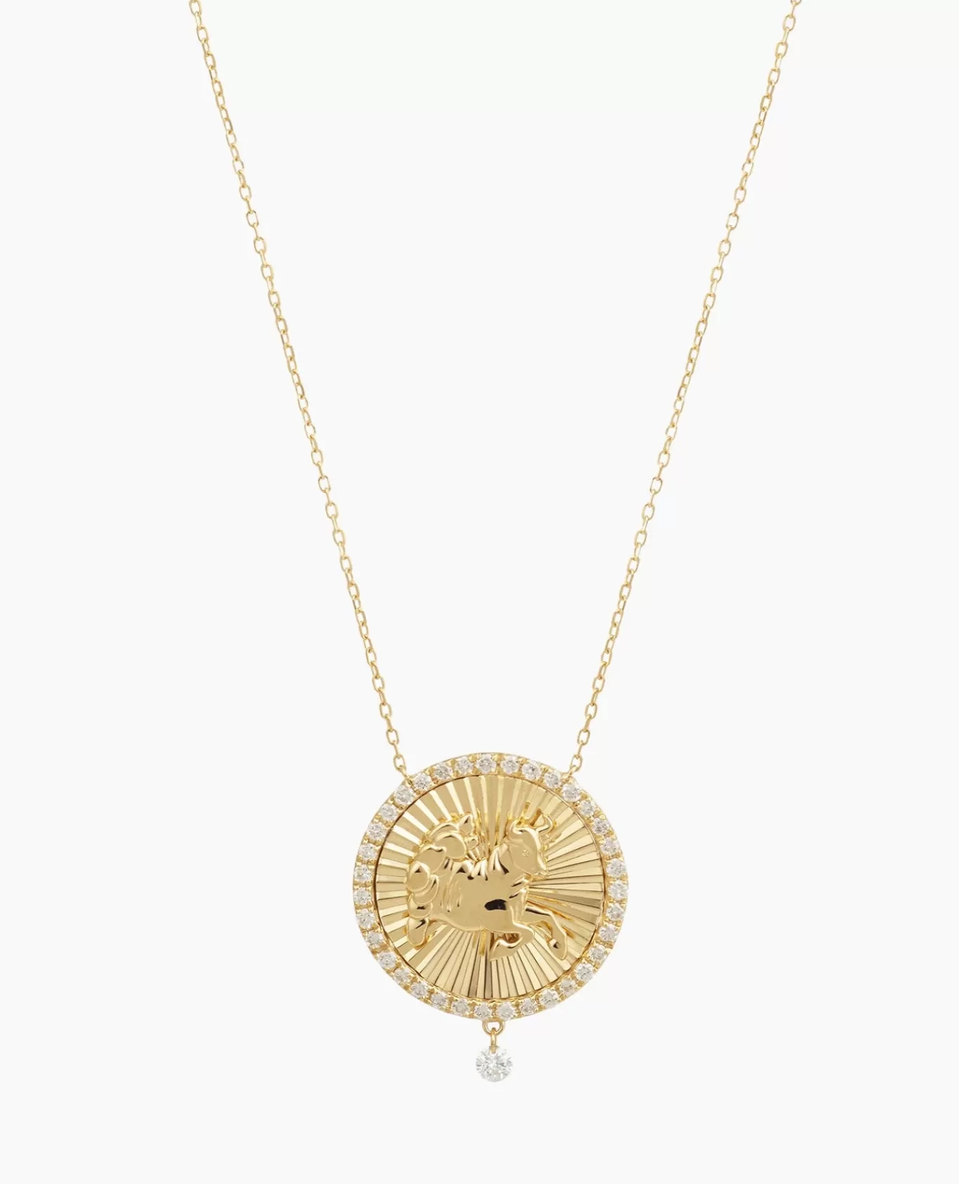 Cheap Persée Paris Collier Céleste Médaillon Taureau