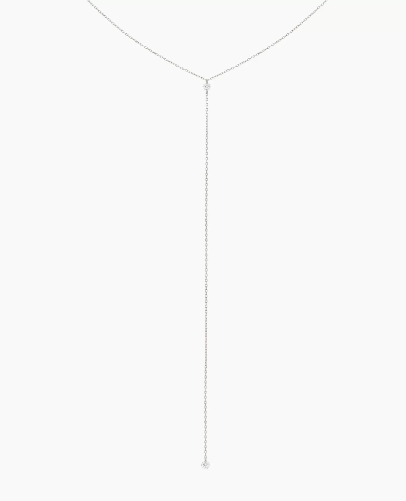 Flash Sale Persée Paris Collier Cravate Danaé 2 diamants ronds 0,16