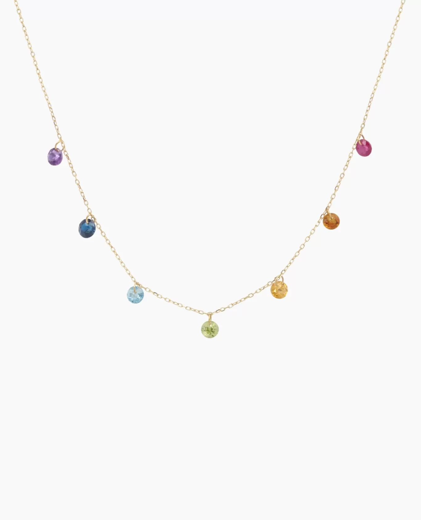 Store Persée Paris Collier sept Chakras suspendus