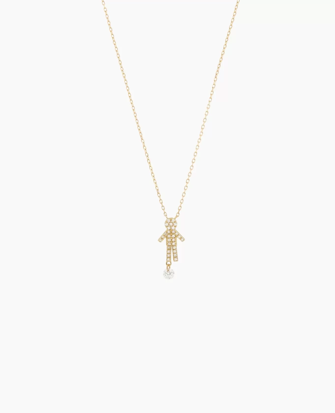 Outlet Persée Paris Collier Séléné Boy pavé un diamant