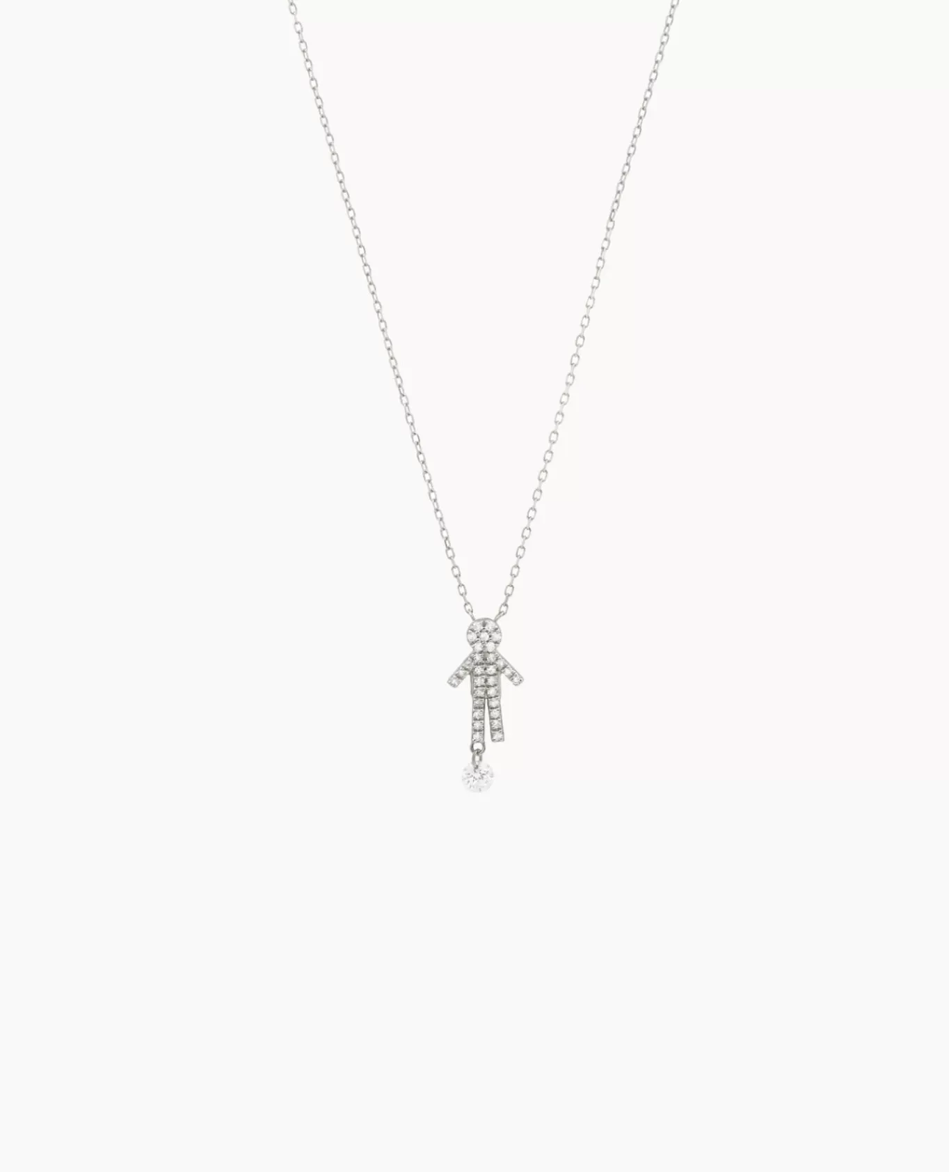 Outlet Persée Paris Collier Séléné Boy pavé un diamant