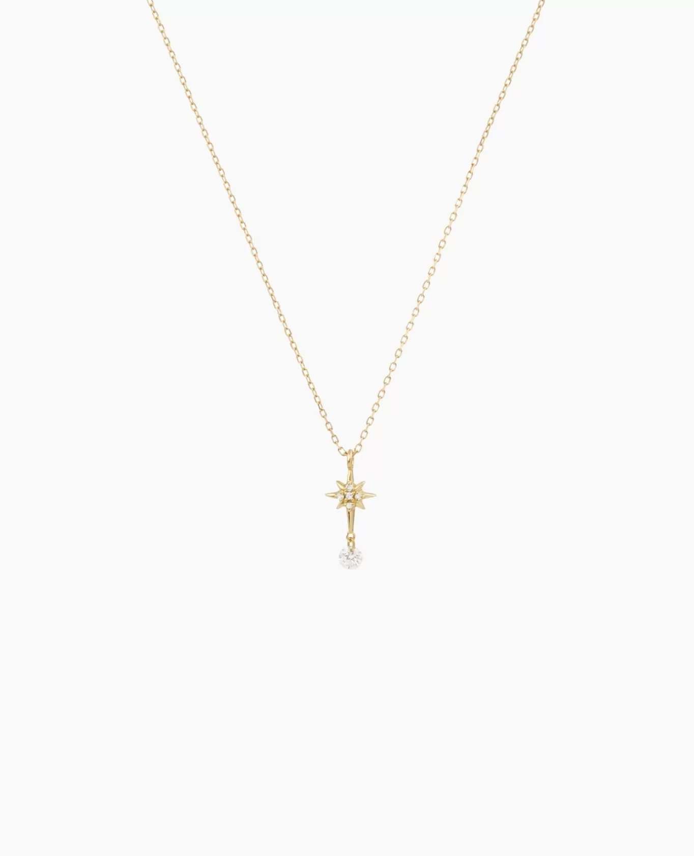 Cheap Persée Paris Collier Séléné Etoile Polaire pavé un diamant