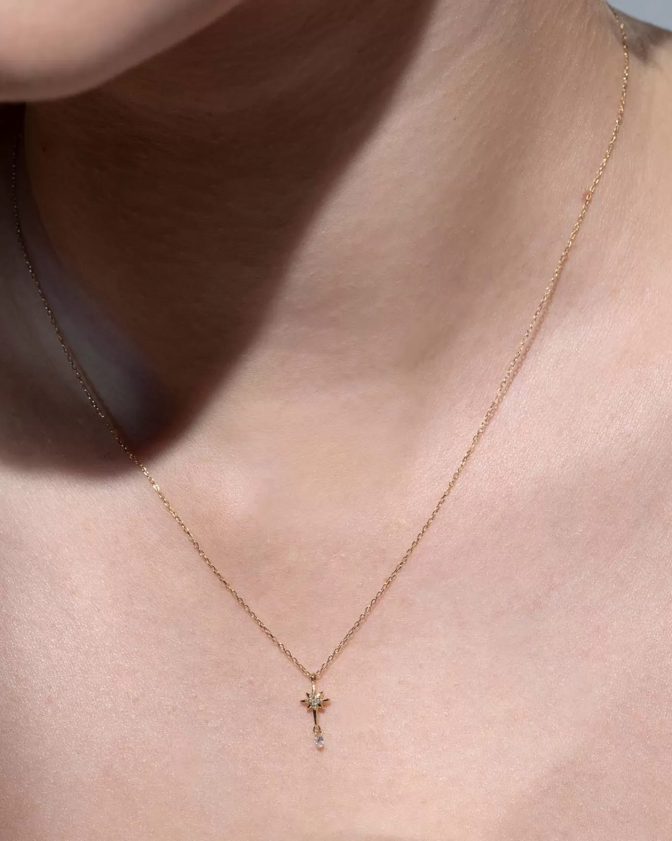 Cheap Persée Paris Collier Séléné Etoile Polaire pavé un diamant