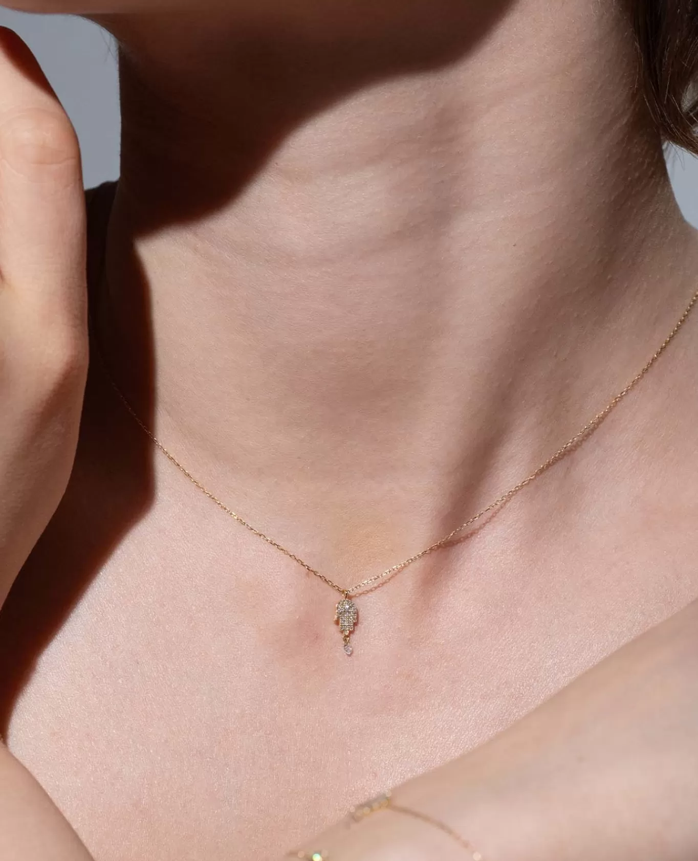 Fashion Persée Paris Collier Séléné Fatma pavé un diamant