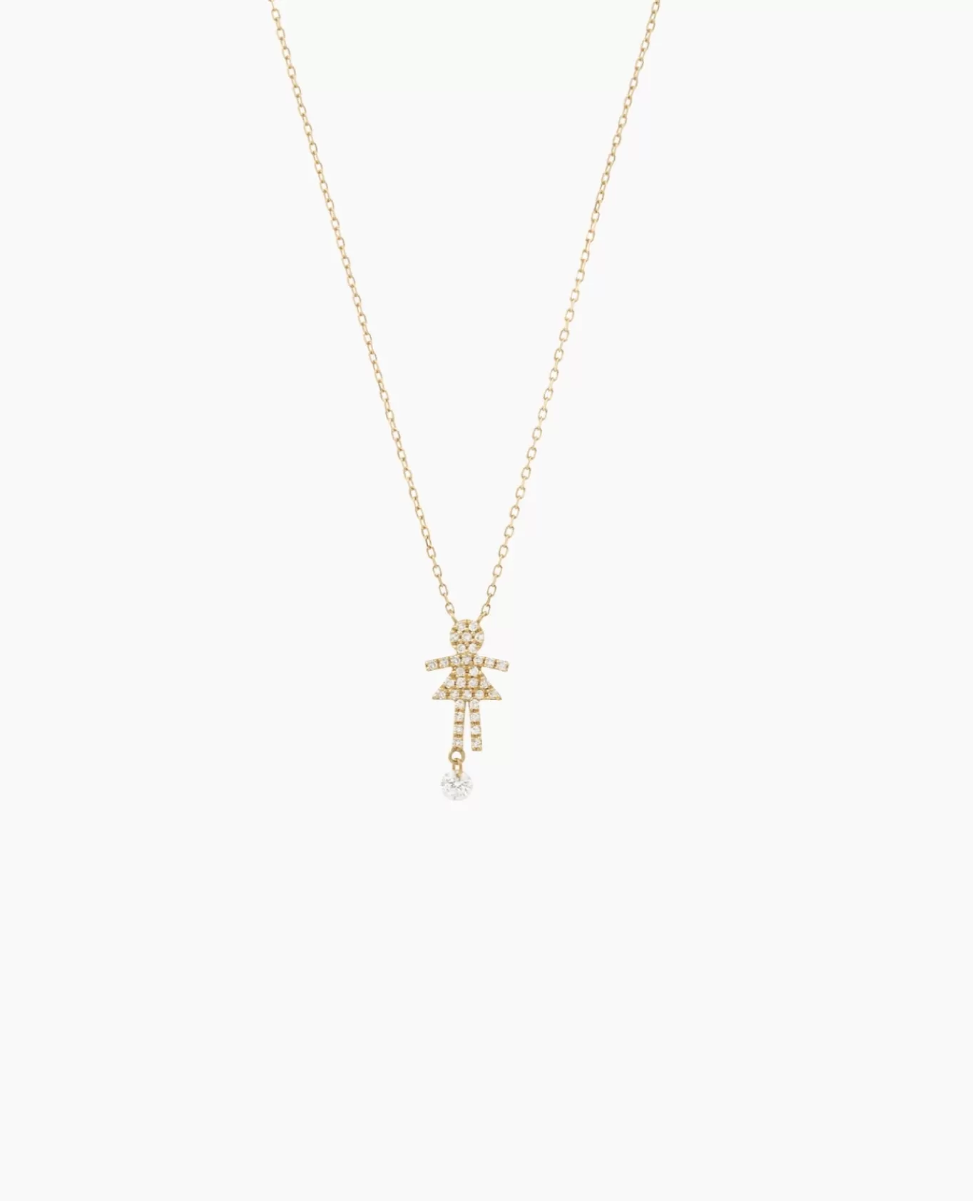 Hot Persée Paris Collier Séléné Girl pavé diamant