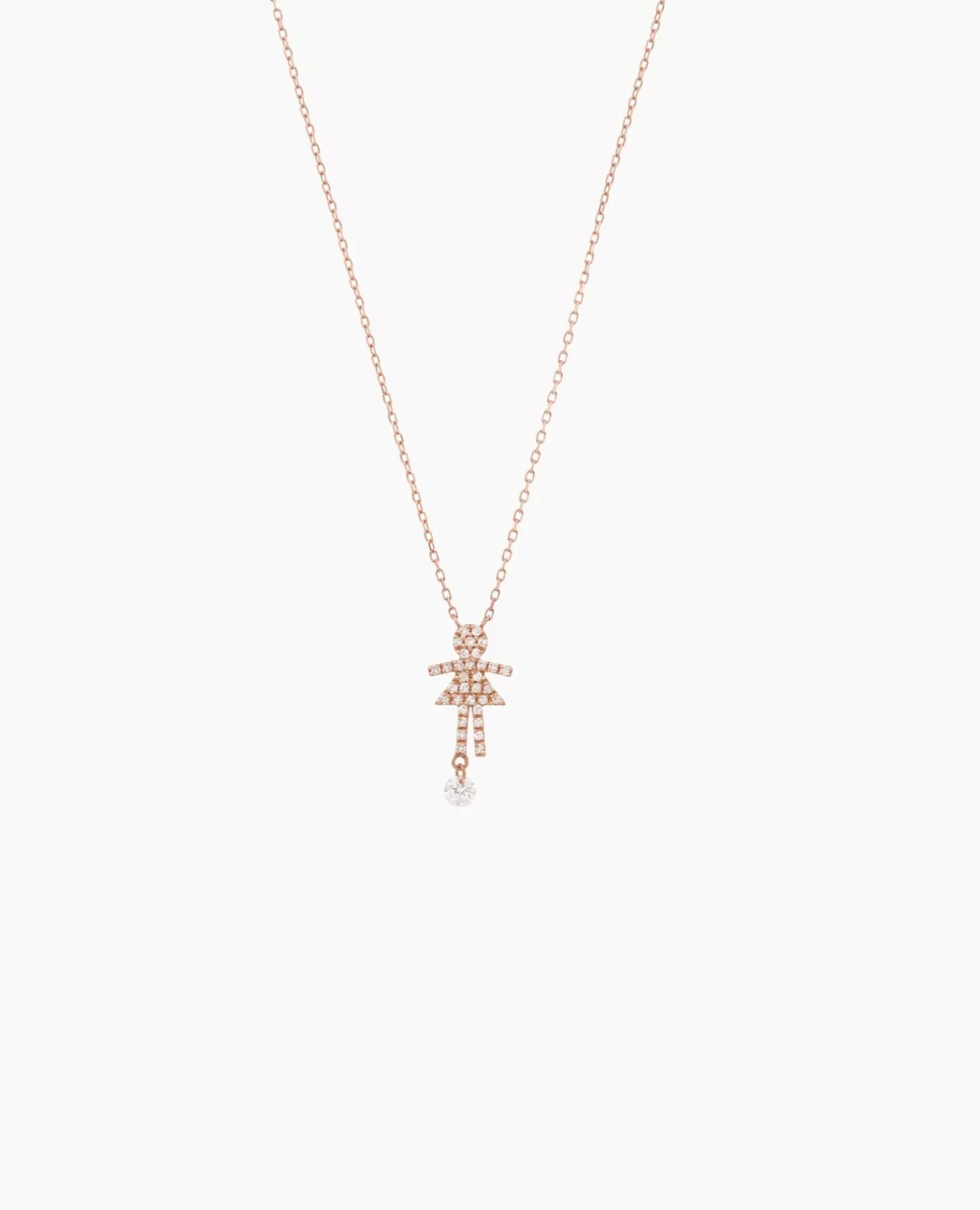 Hot Persée Paris Collier Séléné Girl pavé diamant