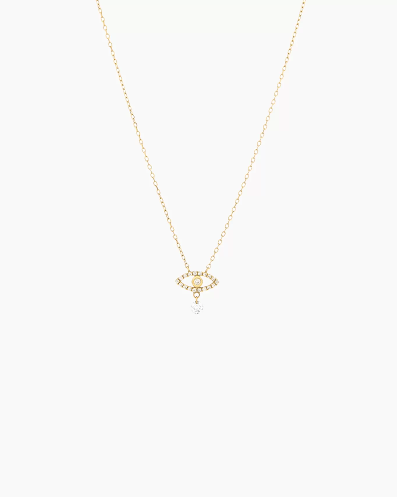 Hot Persée Paris Collier Symboles œil pavé